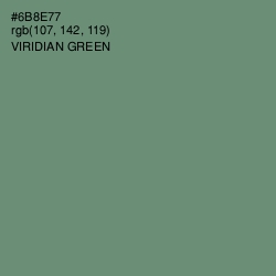 #6B8E77 - Viridian Green Color Image